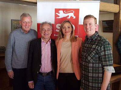 v. l. n. r.: Manfred Ruckh, Tobias Brenner, Jasmina Hostert, Jan Hambach