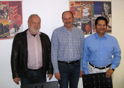 Bild v.l.n.r Norbert Gietz, Jürgen Grahl, Dr. Yusuf Shoaib